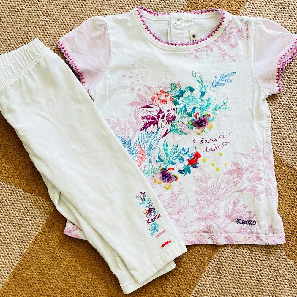 KENZO Girls Shirt and Pant Set